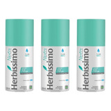 Herbíssimo S/ Perfume Desodorante Rollon 50ml (kit C/03)