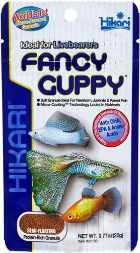 Alimento Peces Hikari Fancy Guppy 22g 