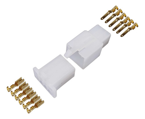 Juego De Conector Electrico 2.8 Mm 6 Pines (10 Juegos)