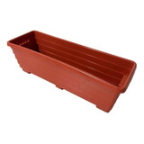 Kit 5 Floreiras De Chão 40cm Jardineiras Plantas E Hortas Cor Terracota