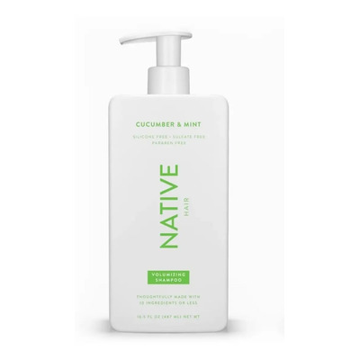 Native Shampoo Sin Sulfato Y Parabenos - Vegano - Maximizador De Volumen - 487ml