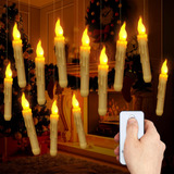 Decoracin De Navidad, Paquete De 12 Velas Led Flotantes Con