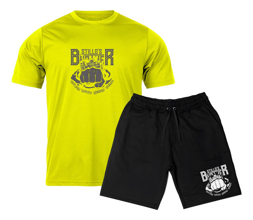 Camiseta + Bermuda Soco Stillos Brother Moda Rua