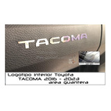 Letras Logotipo Acero Inox Guantera Toyota Tacoma 2016-2023
