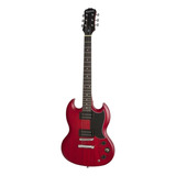 Guitarra Eléctrica EpiPhone Sg Special Ve De Álamo Cherry Con Diapasón De Palo De Rosa