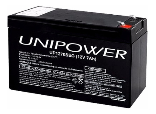 Bateria Selada 12v 7ah Up1270seg - Unipower