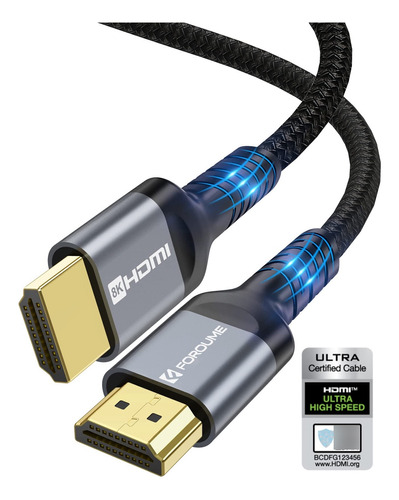 Foroume Certificado Hdmi De Ultra Alta Velocidad 10k 8k 4k,