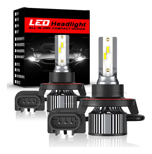 Kit De Focos Led 30000lm H13 9008 Haz Alto Y Bajo Para Jeep