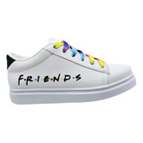 Tenis Bordado De Friends, Para Toda La Familia.