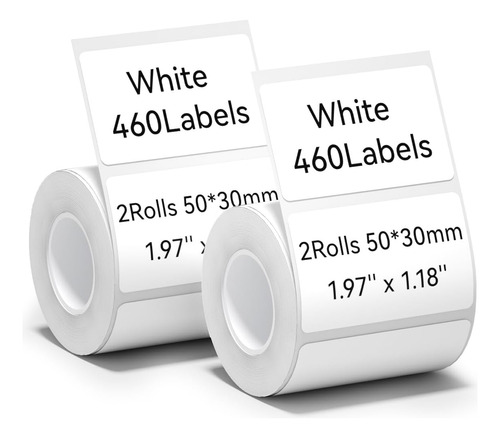 Papel Para Etiquetadora Térmica 50 × 1.181pulgada Blanco, 2 