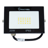 Reflector Led 20w Practiled Slim Bajo Consumo Exterior