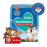 Fralda Descartável Infantil Pants Pampers Grandinhos Pacote 18 Unidades