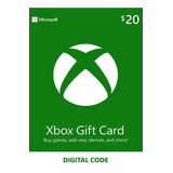 Tarjeta Digital - Xbox Gift Card 20 Usd - Cuenta Eeuu 