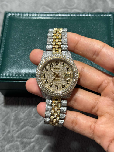 Rolex Datejust Con Diamantes Full Iced Out