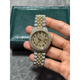 Rolex Datejust Con Diamantes Full Iced Out
