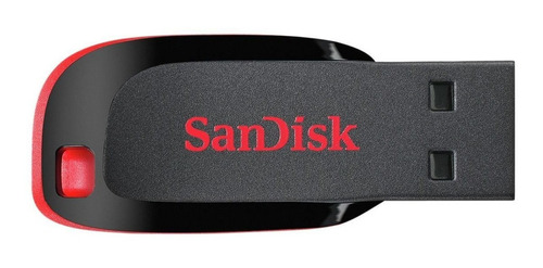 Pendrive Sandisk Cruzer Blade 8gb 2.0 Preto/vermelho