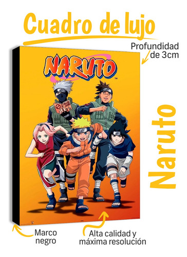 Cuadros Decorativos Modernos Para Sala Naruto Anime