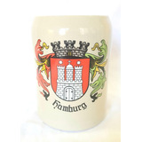 Antiguo Chopp W. Germany Hamburg 0,5 Litros Porcelana B30 