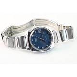 Reloj Seiko Automatico Azul Acero Vintage