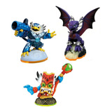 Kit Bonecos Skylanders Battlegrounds Original Com 3 Figuras