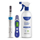 Caneta Smart Derma Pen + Clorex Clean + Analyzer Smart Gr