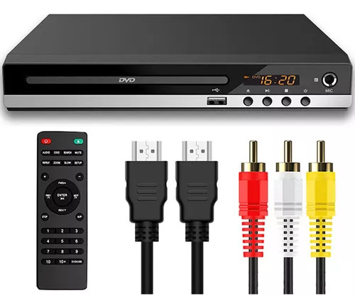 Leitor De Dvd Para Suporte De Tv 1080p Com Controle Remoto