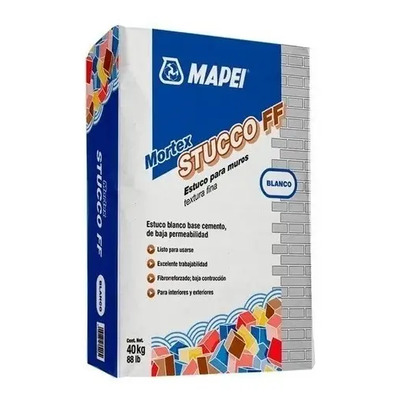 Estuco Ff Blanco Mapei Saco 40 Kg | Envío gratis