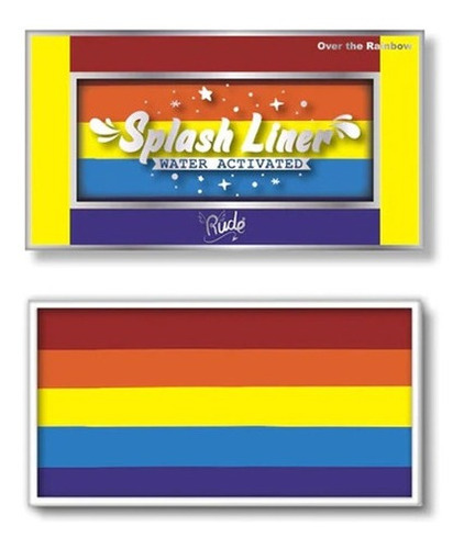 Delineadores Acuarelables Splash Liner Rude Cosmetics Color Over The Rainbow Efecto Mate