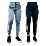 Pack 2 Jogger Buzo Pantalones Mujer Con Polar Otoño Invierno