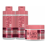 Eico Salão Em Casa Sh + Cond 850ml + Máscara Hidratação 1kg