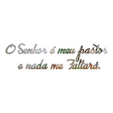 Espelho Frase O Senhor É Meu Pastor Decorativo Quarto Hall