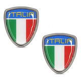 Par Emblema Adesivo Sigla Italia Original Fiat Com Nf