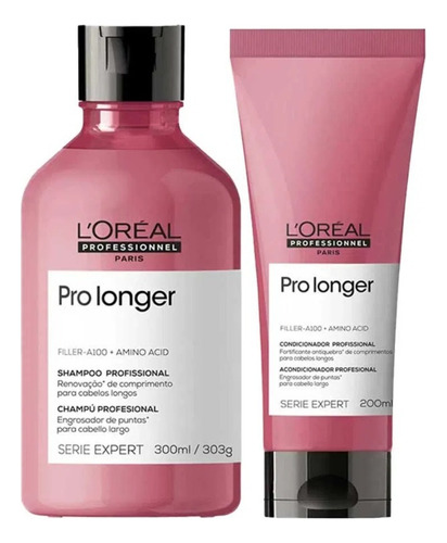  Loreal Profissional Kit Shampoo E Condicionador Pro Longer