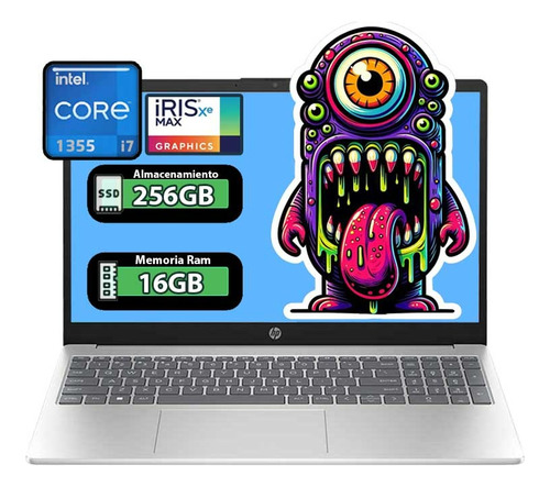 Laptop Hp 15 Intel Core I7 Gen13 16gb 256gb Ssd Color Silver