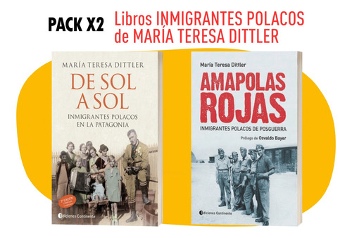 Pack 2 Libros Inmigrantes Polacos En Argentina De Dittler