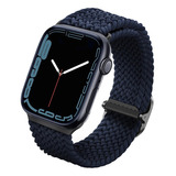 Correa Tejida Apple Watch Series 45/44/42 Mm Aspen Azul Uniq