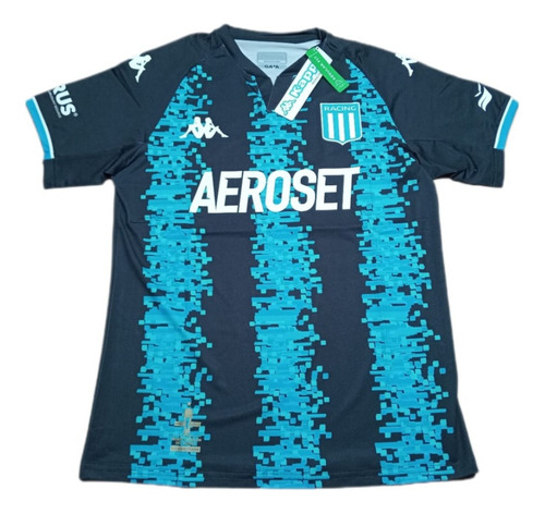 Camiseta Racing Club Kappa Regular Suplente 2022 Azul 