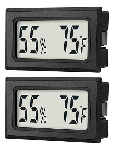 Mini Termómetro Digital 2-pack Higrómetro Monitor De Humedad