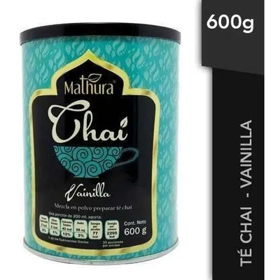 Te Chai Vainilla 1 Lata De 600g Marca Mathura | Envío gratis