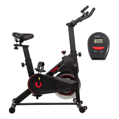 Bicicleta Spinning Fija Estática Ajustable Ejercicio 4kg Negro | Meses sin interés