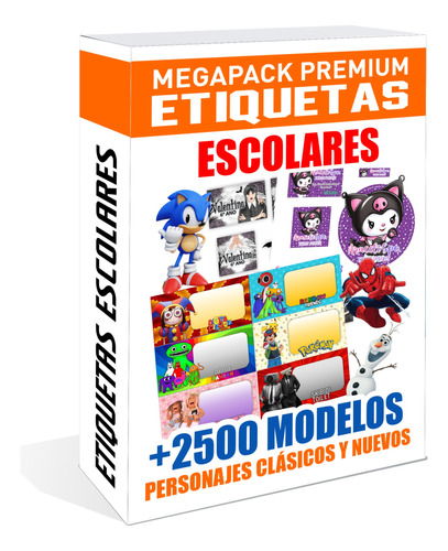 Kit Imprimible Etiquetas Escolares