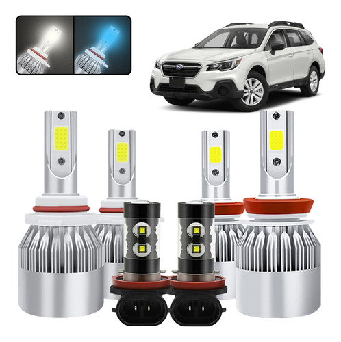 Kit De Focos Led 9005 H7 9006 Para Subaru Outback 2005-2009