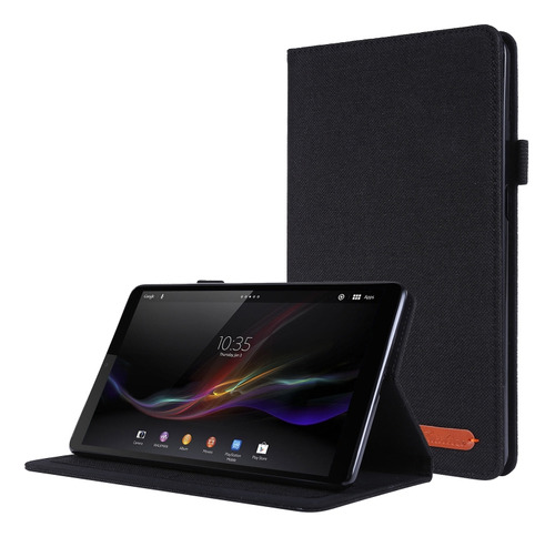 Funda De Piel Negra Para Lenovo Tab M8