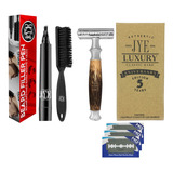 Kit Boligrafo Y Rastrillo Bamboo Jye Original Cabello Barba