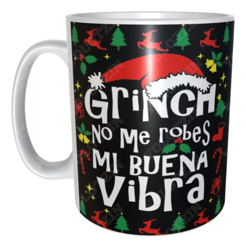 Taza Navideña Con Cajita De Regalo Amo La Navidad M28