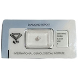 Fino Diamante 100% Natural Certificado Igl Brillante Vs2