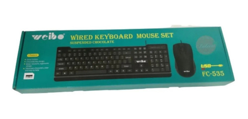 Combo Teclado + Mouse Alambrico Weibo Fc 535