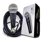 Microfono Alambrico Dinámico Vocal Cable Cóncavo 