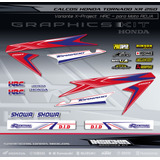 Calcos Honda Tornado Rojo - X- Project Hrc - Insignia Calcos