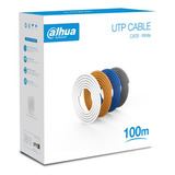 Bobina Cable Utp Cat6 Dahua 100m Blanco 100% Cobre